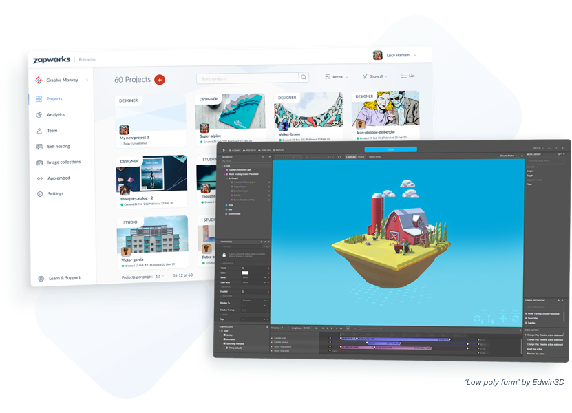 Zapworks creative tools