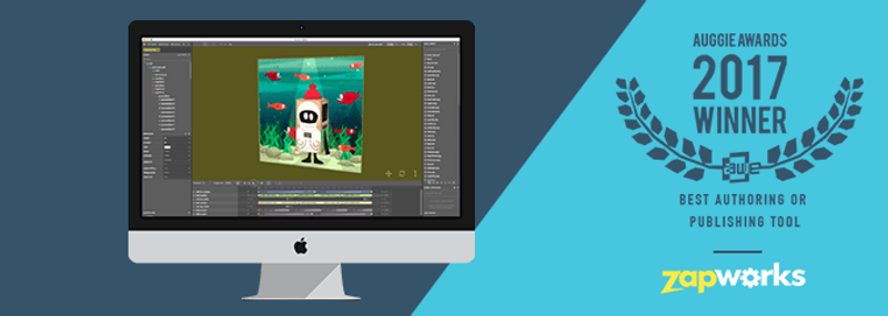 What an exciting past week it’s been! Not only did Zapbox sell out in its first 2 hours of being publicly available, but Zapworks has won its first major award for ‘Best Authoring or Publishing Tool at AWE 2017’.