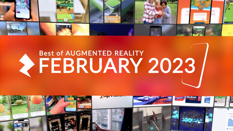 Find out more about February’s best AR examples, with engaging AR experiences for retail delivered with both WebAR and native apps.