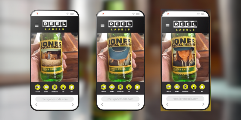Jones Soda approached ICON XR Studios to help them enhance their ‘REEL Labels’ programme with a faster, more seamless user experience that leveraged WebAR instead of app-based technology.