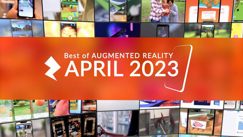 Find out more about April’s best AR examples, with engaging and immersive WebAR experiences for entertainment and onboarding.
