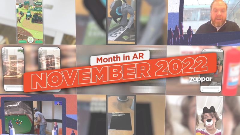 Find out more about November’s best AR examples, with amazing festive WebAR examples and engaging AR experiences for retail. Plus the launch of Zappar’s new Web Embed feature.