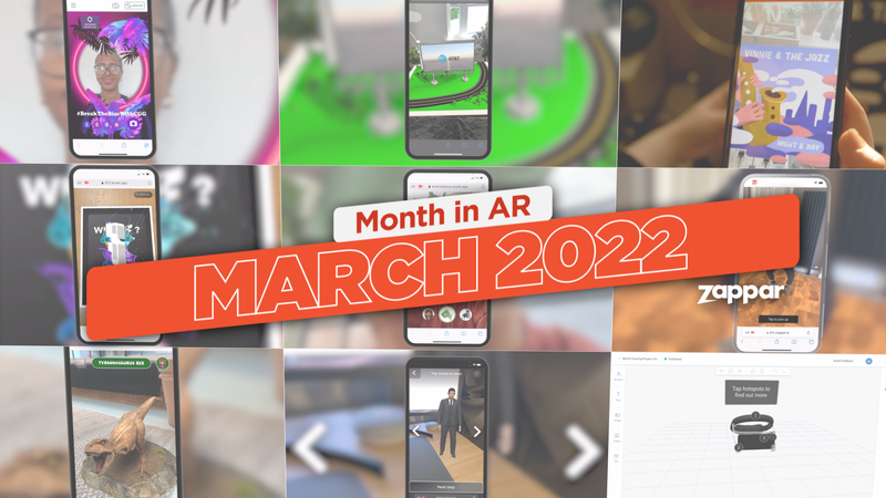 It's been an exciting March here at Zappar, with the introduction of World Tracking in Zapworks Designer as well as the amazing work produced by Zapworks partners and our creative studio.