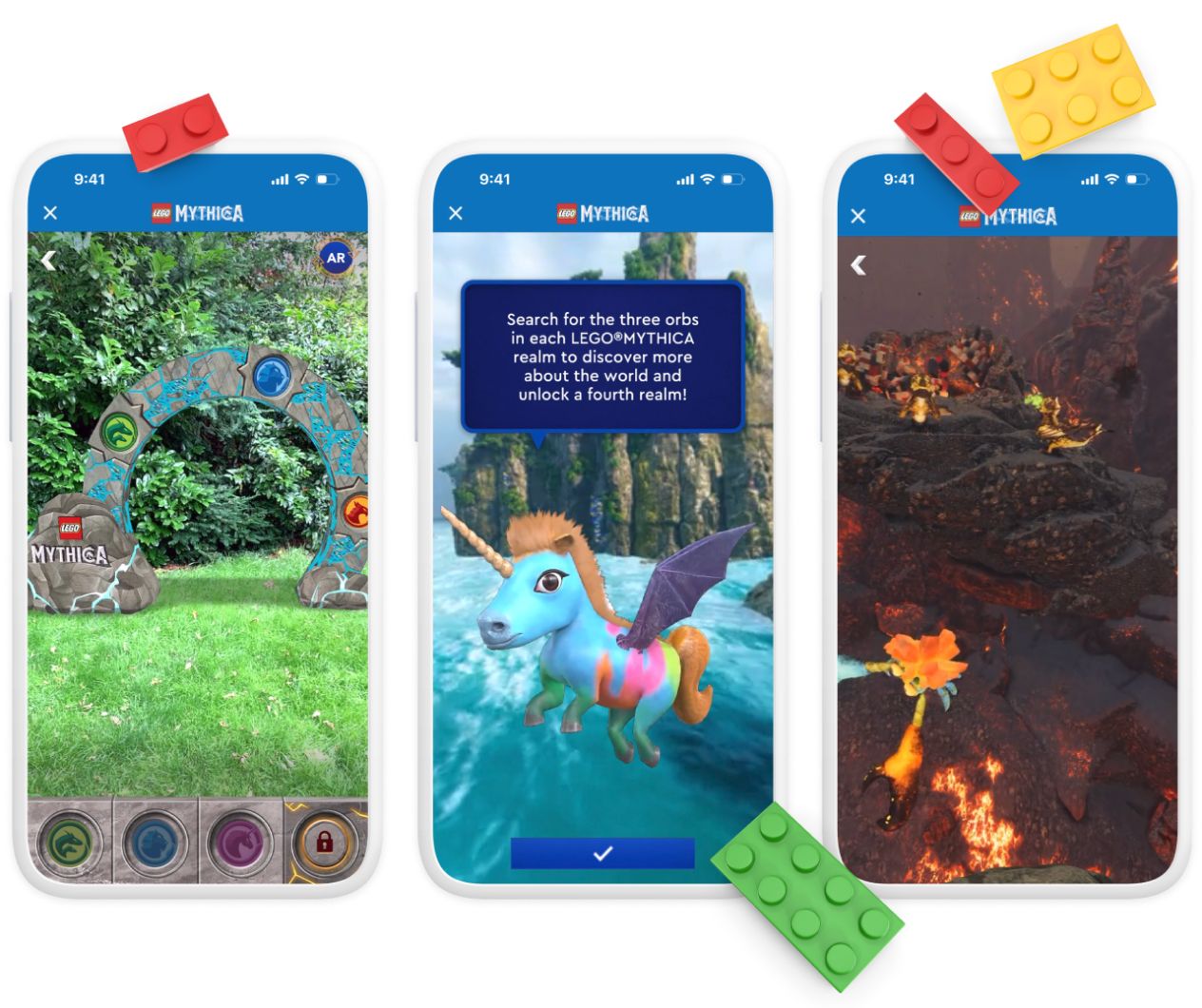 series of AR portals