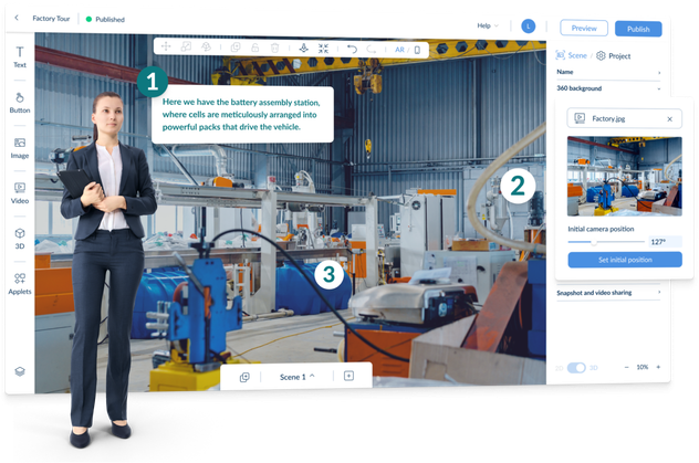 Build WebXR with designer